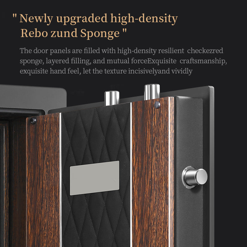 Embers Luxury Wooden Automatic Watch Box Safe Mechanical Watch Winder Watch Strongbox Anti Theft Jewelry Cash Storage Cabinet